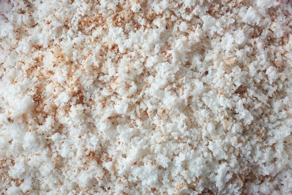 Freshly Grated Coconut Aka Coconut Shreds Scrapes Small Pieces Finely — Stock Photo, Image