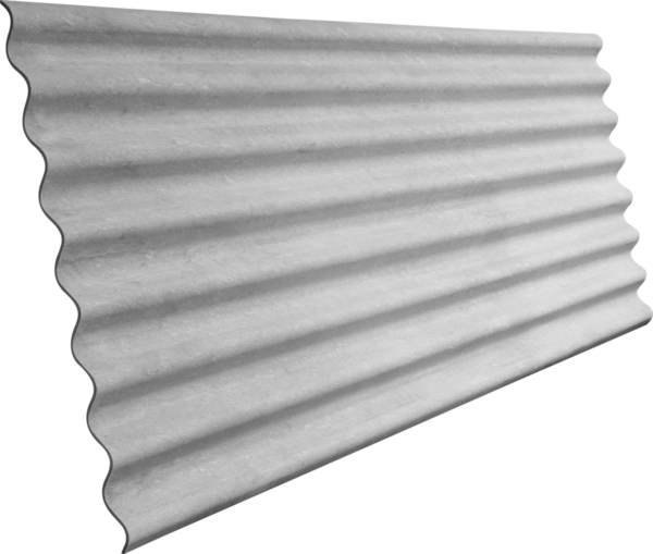 asbest çatı örtüsü beyaz arka plan, popüler yapı ve çatı dayanıklılığı ve ısı kimyasal direnci