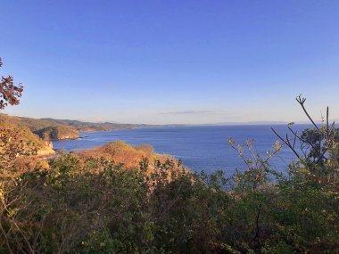 El Viga 'nın bakış açısından Pasifik Okyanusu manzarası. Nikaragua.