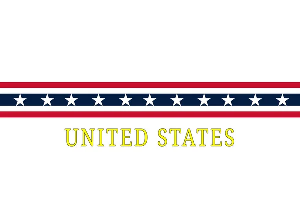 Sterren Strepen Patroon Gekleurd Als Amerikaanse Vlag Grafische Illustratie Van — Stockfoto