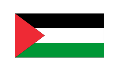 Filistin bayrağı, Filistin bayrağının renkleri, resmi renklerle ve tarafsız arkaplan ile temiz; kırpılmış sınır ile png biçimi. grafik illüstrasyon