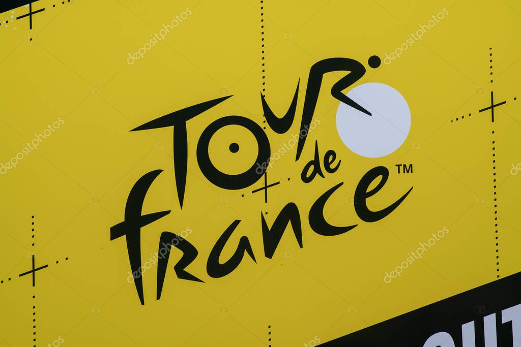 Tour of France: tour logo. A world-famous cycling race, involves professional cyclists who compete in spectacular stages through picturesque landscapes, mountains, sprints, time trials, yellow jerseys, effort, strategy, emotions and victory. news