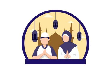 Ramazan Düz Tasarım Çizimi