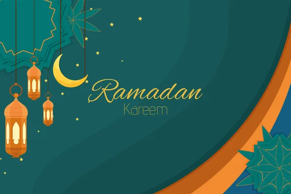 Ramadán Kareem Fondo Islámico — Archivo Imágenes Vectoriales
