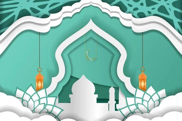 Ramadan Fond Avec Ornement — Image vectorielle