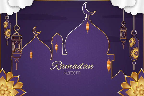 Süslü Ramazan Arkaplanı — Stok Vektör