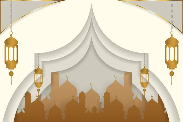 Ramadan Kareem Contexte Islamique — Image vectorielle