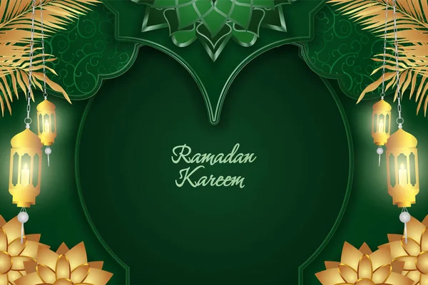 Ramadan Kareem Background Design — Stock Vector