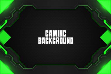 Öge ile oyun arkaplanı siyah ve yeşil