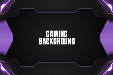 Ögesi olan siyah ve mor oyun arkaplanı