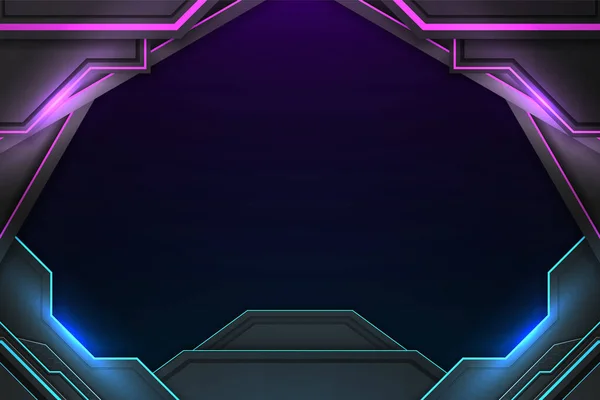 游戏背景为蓝色和紫色 有元素 — 图库矢量图片