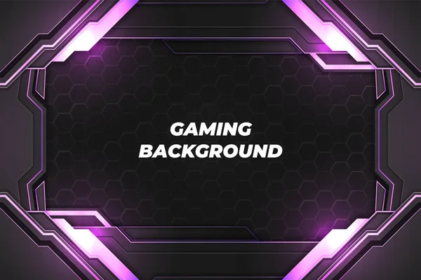 stock vector Gaming background black and purple with element