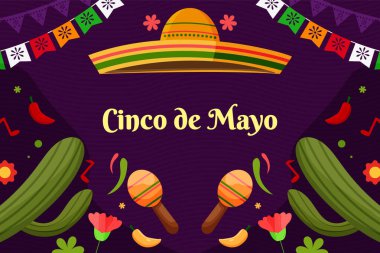Düz Cinco De Mayo kutlama geçmişi