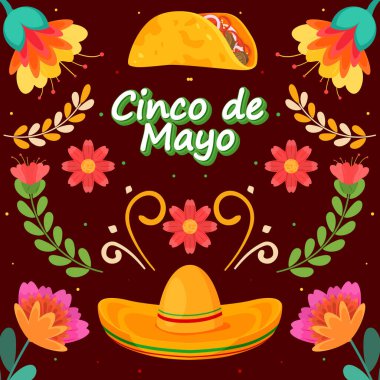 Düz Cinco De Mayo tatil festivali geçmişi