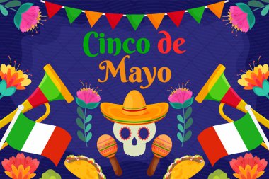 Düz Cinco De Mayo kutlama geçmişi