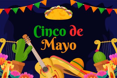 Düz Cinco De Mayo Meksika tatil festivali geçmişi