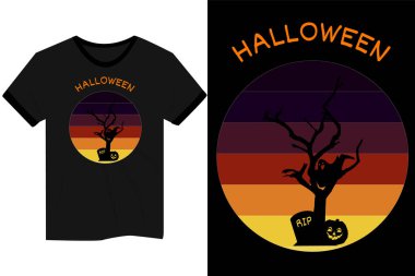 Cadılar Bayramı antika tişört önizlemesi