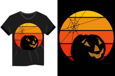 Balkabağı Cadılar Bayramı silueti antika