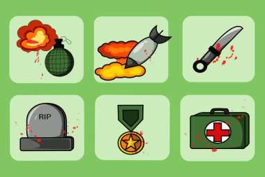 Cesur tasarım illüstrasyonuna sahip ikon gazisi