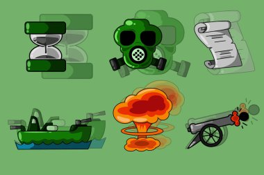 Simge hafızası emektar günlük tasarım illüstrasyonu