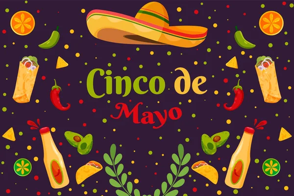 Düz Cinco De Mayo Meksika tatil geçmişi