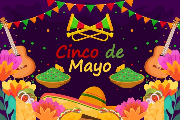 stock vector Cinco De Mayo celebration background