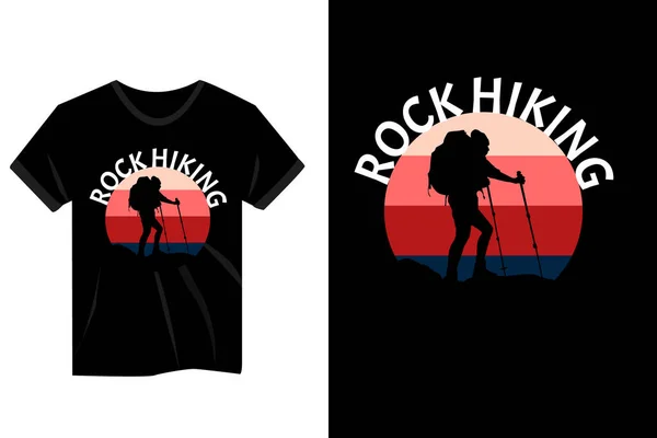 Rock Wander Retro Shirt Design — Stockvektor