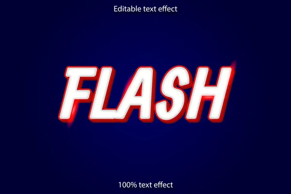Flash Bewerkbare Tekst Effect Cartoon Stijl — Stockvector