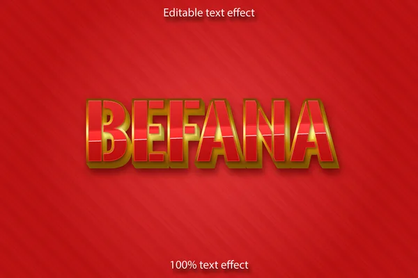 Befana Edededitable Text Effect Luxury Style — стоковий вектор