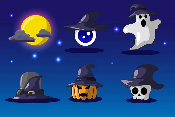 Ikon Halloween Boszorkány Design Illusztráció — Stock Vector