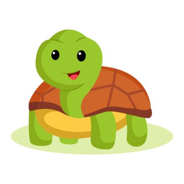 Kaplumbağa Karakter Tasarımı Çizimi