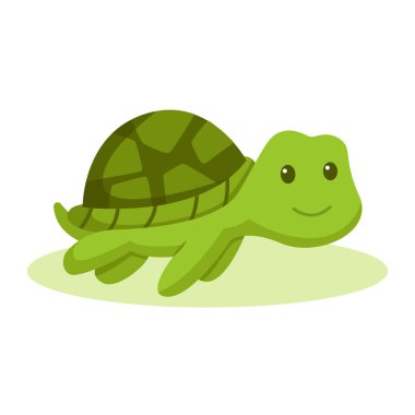 Küçük Kaplumbağa Karakter Tasarımı Çizimi
