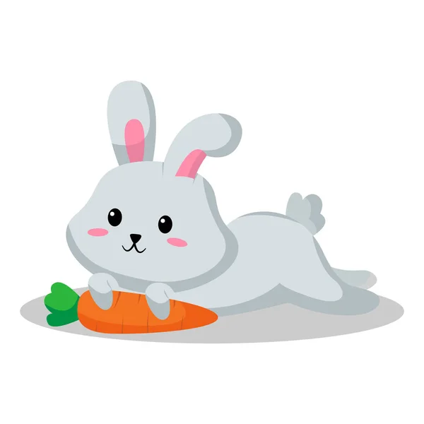 Ilustración Diseño Personajes Conejo — Vector de stock