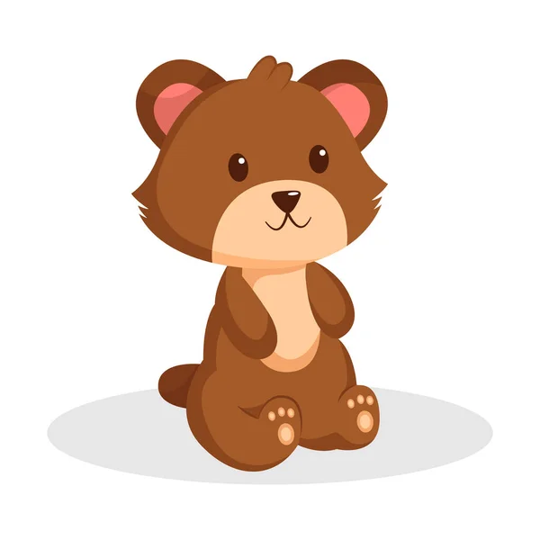 Bear Character Design Illustration — Stock vektor