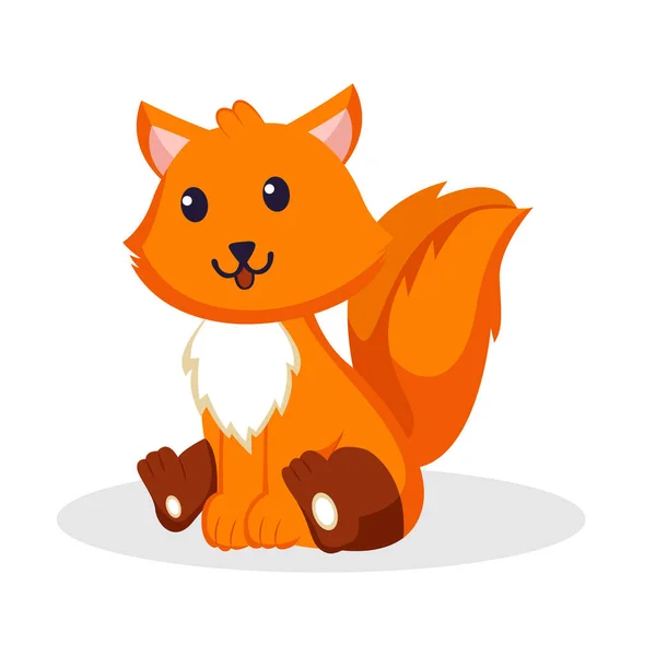 Fox Character Design Illustration — Stock Vector