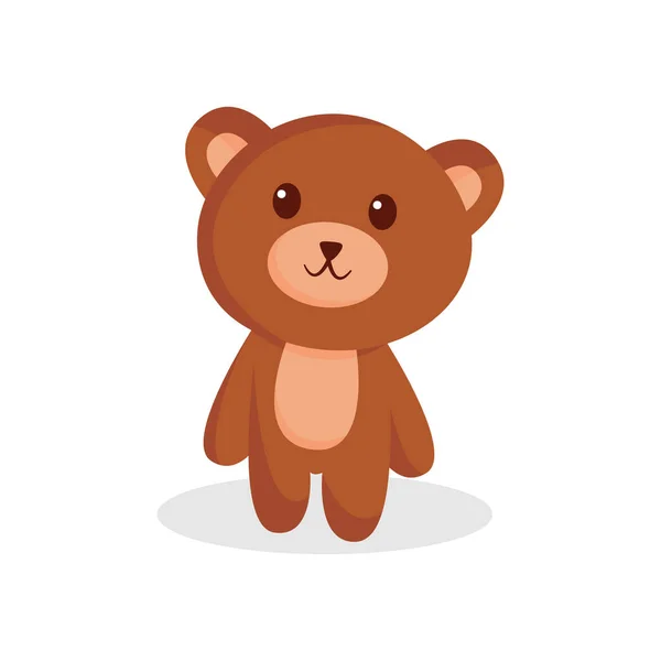 Desenho Personagem Urso Bonito Ilustração — Vetor de Stock