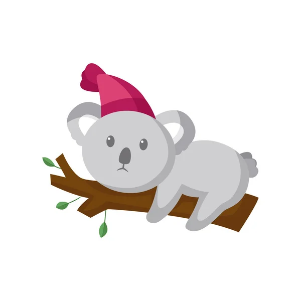 Söt Koala Character Design Illustration — Stock vektor