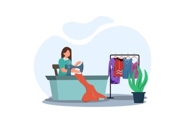 Moda Tasarımcısı Düz Tasarım