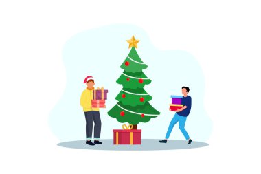 Noel Düz Çizim Tasarımı