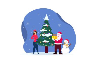 Noel Düz Çizim Tasarımı