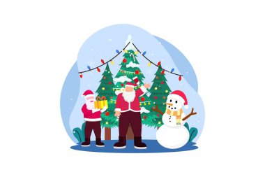 Noel Düz Çizim Tasarımı