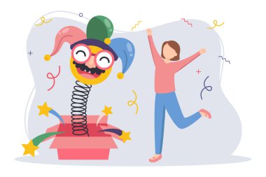 Flat April Flat Design Illustration