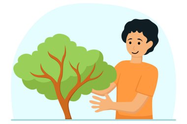 Toprak günü düz illüstrasyon