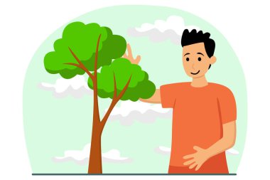 Toprak günü düz illüstrasyon