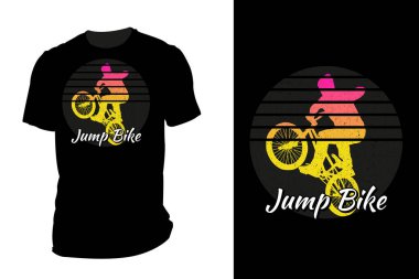Bisikletli siluet t-shirt model antika