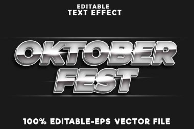 Oktoberfest lüks tarzıyla düzenlenebilir metin efekti