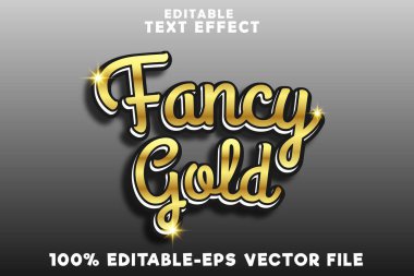 Düzenlenebilir metin efekti lüks altın tarzlı süslü altın