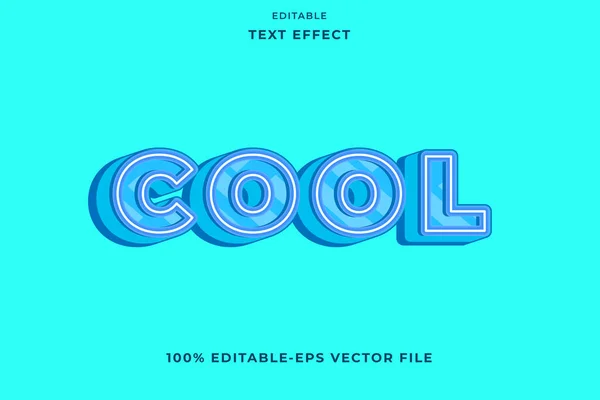 Editable Text Effect Cool Blue — стоковый вектор