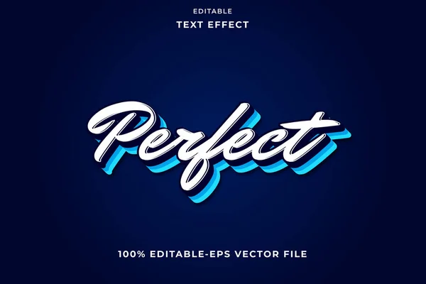 Editable Text Effekt Einfach Perfekt — Stockvektor