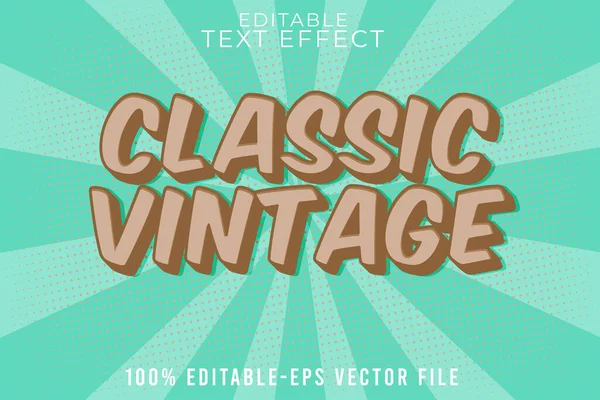 stock vector Editable text effect Vintage with comic style